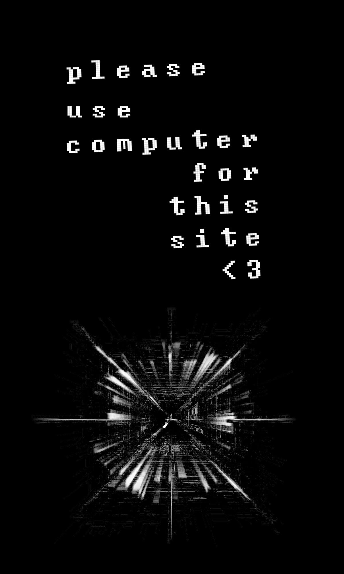 please use a computer for this site